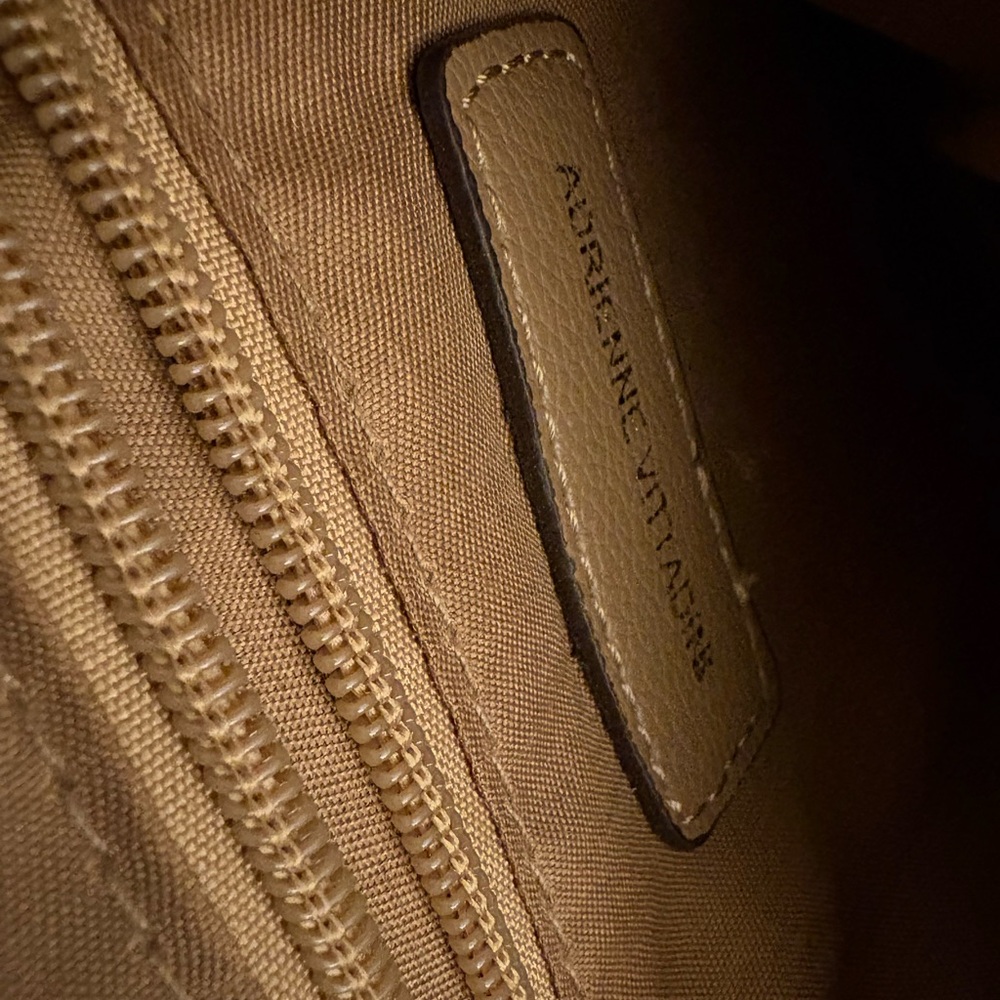 Adrienne Vittadini Brown Quilted Sling Crossbody Bag | Like New Condition - Picture 11 of 12